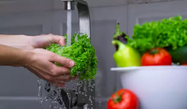 правилно миене на зеленчуци